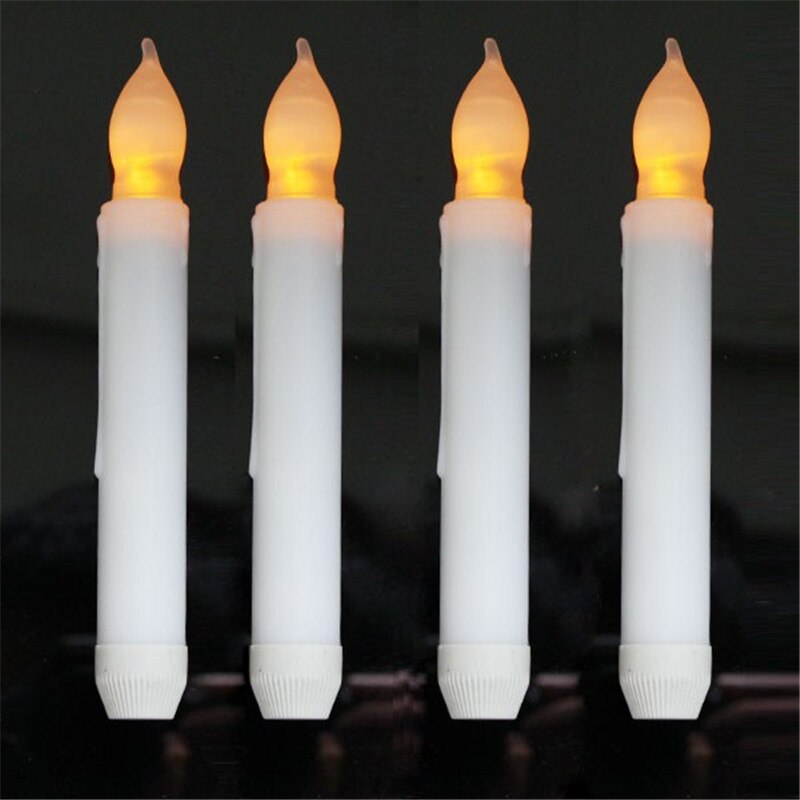 Pack of 6 or 12 Timer Battery Operated Candles,Flickering Yellow Window Candles,Velas LED Candel,Wedding Led Flameless Candles: 12 piece with timer