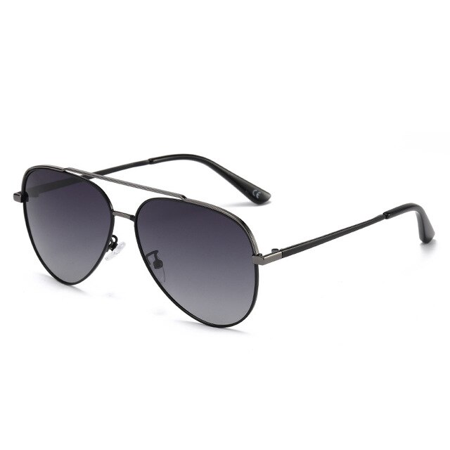 Mannen High-End Gepolariseerde Zonnebril Twin Balken Aviator Zonnebril Bestuurder Rijden Vissen Bril Piloot Zonnebril: Geel