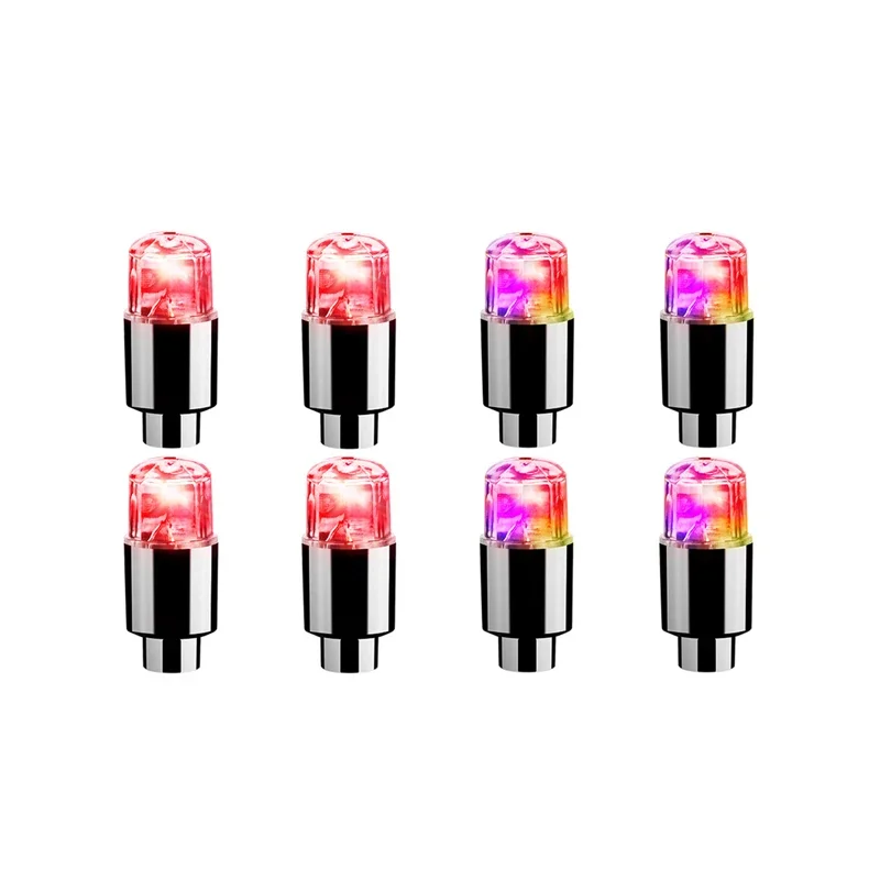 Car Hub Ambient Light Bicycle LED Tire Lights Universal Car Neon Lamp Valve Cover Lights Tire Colorful Flashing Bulb Decoration: camel