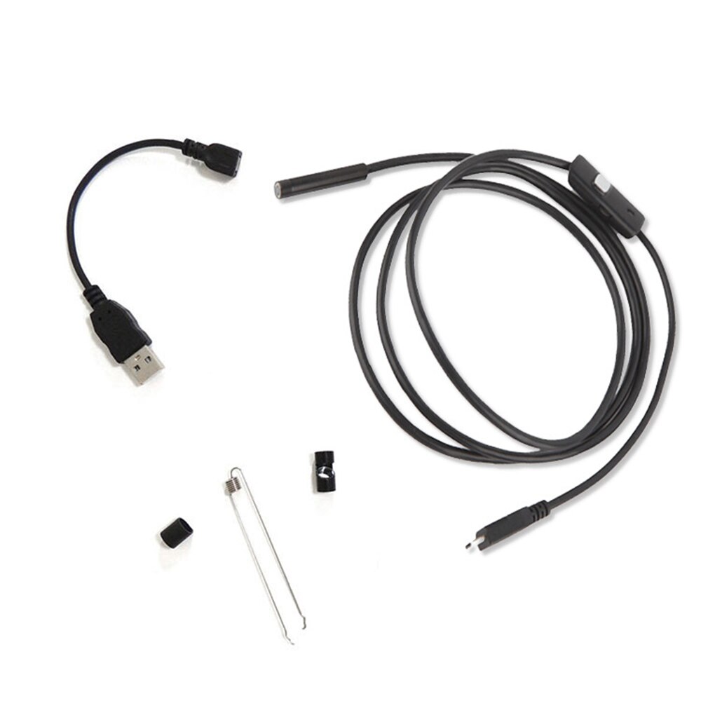 7mm Mini USB Endoscope Camera Waterproof HD Borescope Snake Inspection Tube Video Camera Adapter For Smartphone Computer