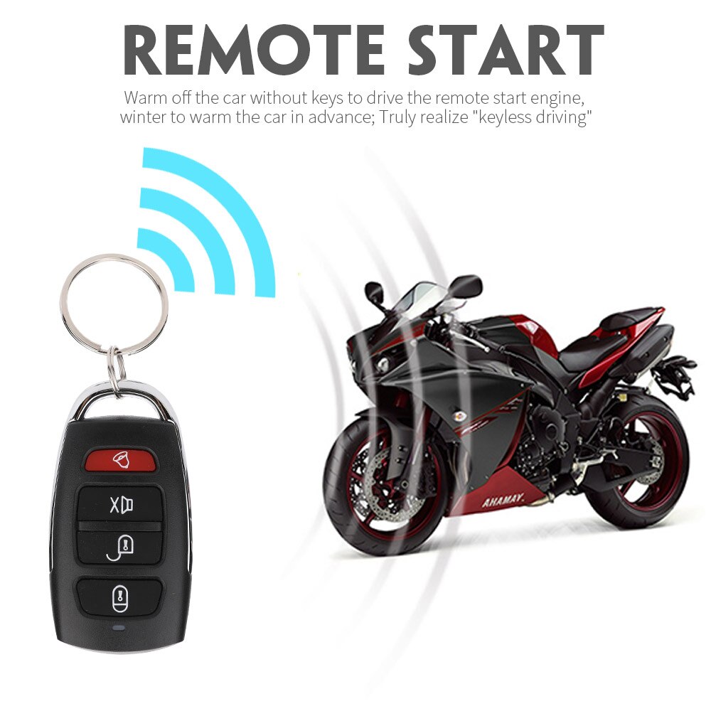 CHADWICK M801-8101 Remote Motorbike Alarm System Motorcycle Alarm Device Burglaralarm Anti-Theft Lock for Vehicles Securityalarm