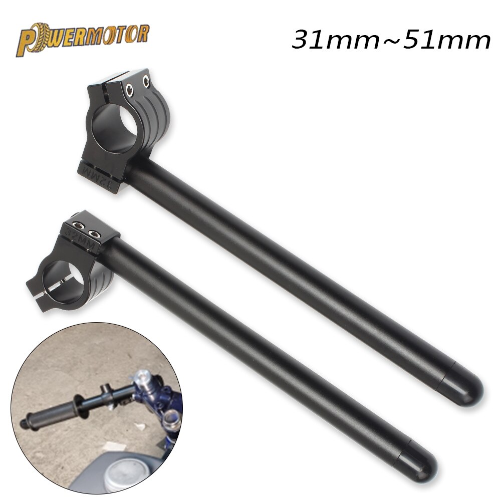 Universal- Rennen einstellbar CNC 31 32 33 35 36 37 39 41 43 50 51 MM Clip an Ons Gabel Lenker handhaben Bar Cafe Rennfahrer Motorrad