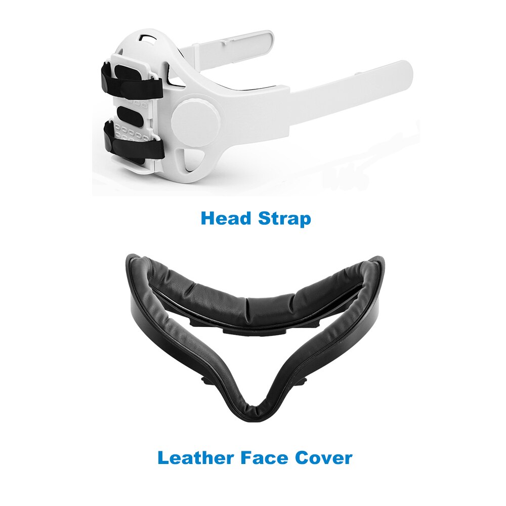 Verstelbare Oculus Quest 2 Halo Head Strap Vr Accessoires Siliconen Beschermhoes Opbergtas Voor Oculus Quest 2 Elite Band: Set A