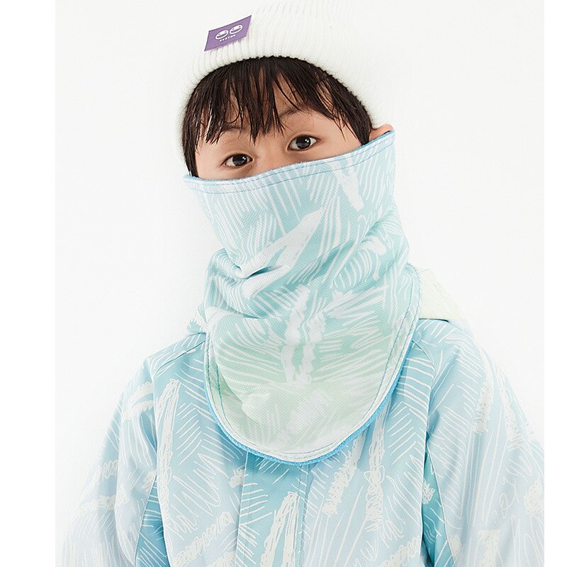 Balaclava de esqui, máscara quente de lã quente para proteção de meio rosto, ski, snowboard, ciclismo, proteção para pescoço e lenço