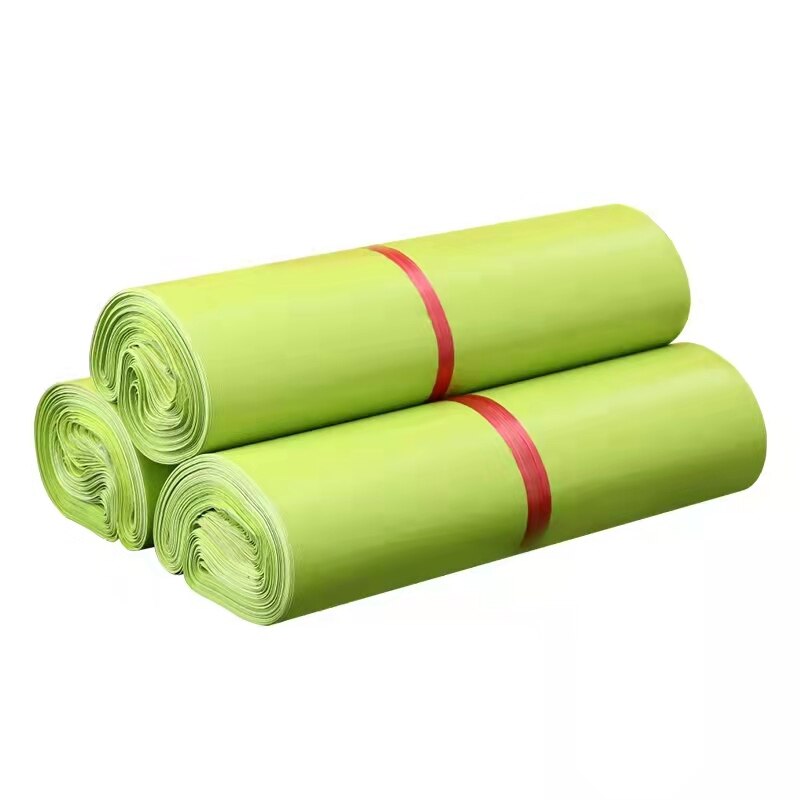 50Pcs/Lots Green Courier Mailer Bags Poly Package Self-seal Mailing Express Bag Envelope Packaging Bags Plastic Transport Ba