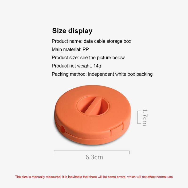 Avvolgicavo portatile per cavo di ricarica per telefono cellulare