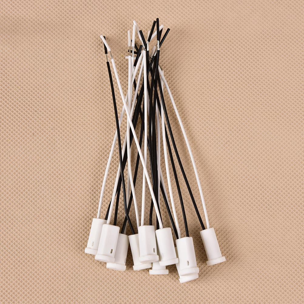 10 pz/lotto G4 portalampada portalampada cristallo ceramica e porcellana 20CM per Led/G4/lampadina spina 12V 10-20W strumenti di illuminazione