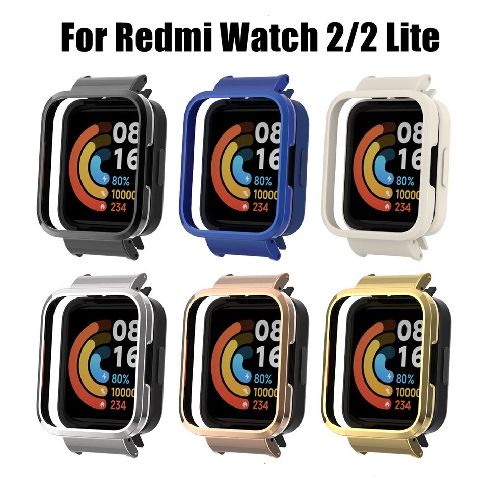 Coque de Protection d'écran en métal, antichoc et anti-rayures, pour Xiaomi Redmi Watch 2 Lite