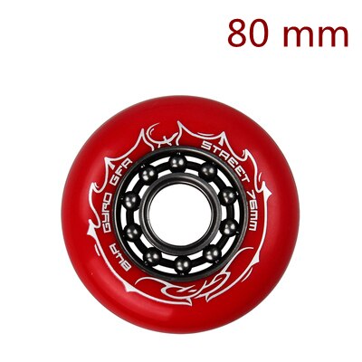 roller wheel skate wheel inline skate wheel 84 A gyro wheel: red 80