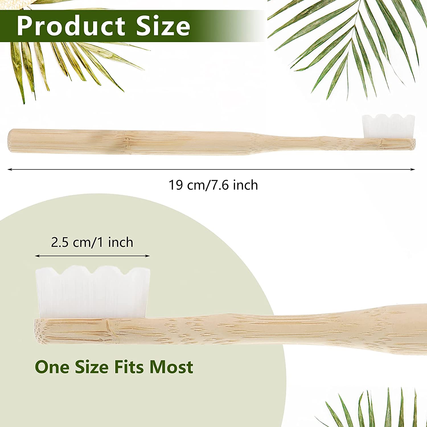 1-10pcs Bamboo Toothbrush Extra Soft Bristles 20000 Micro Nano Manual Toothbrushes for Sensitive Teeth Gum BPA-Free Eco-Friendly