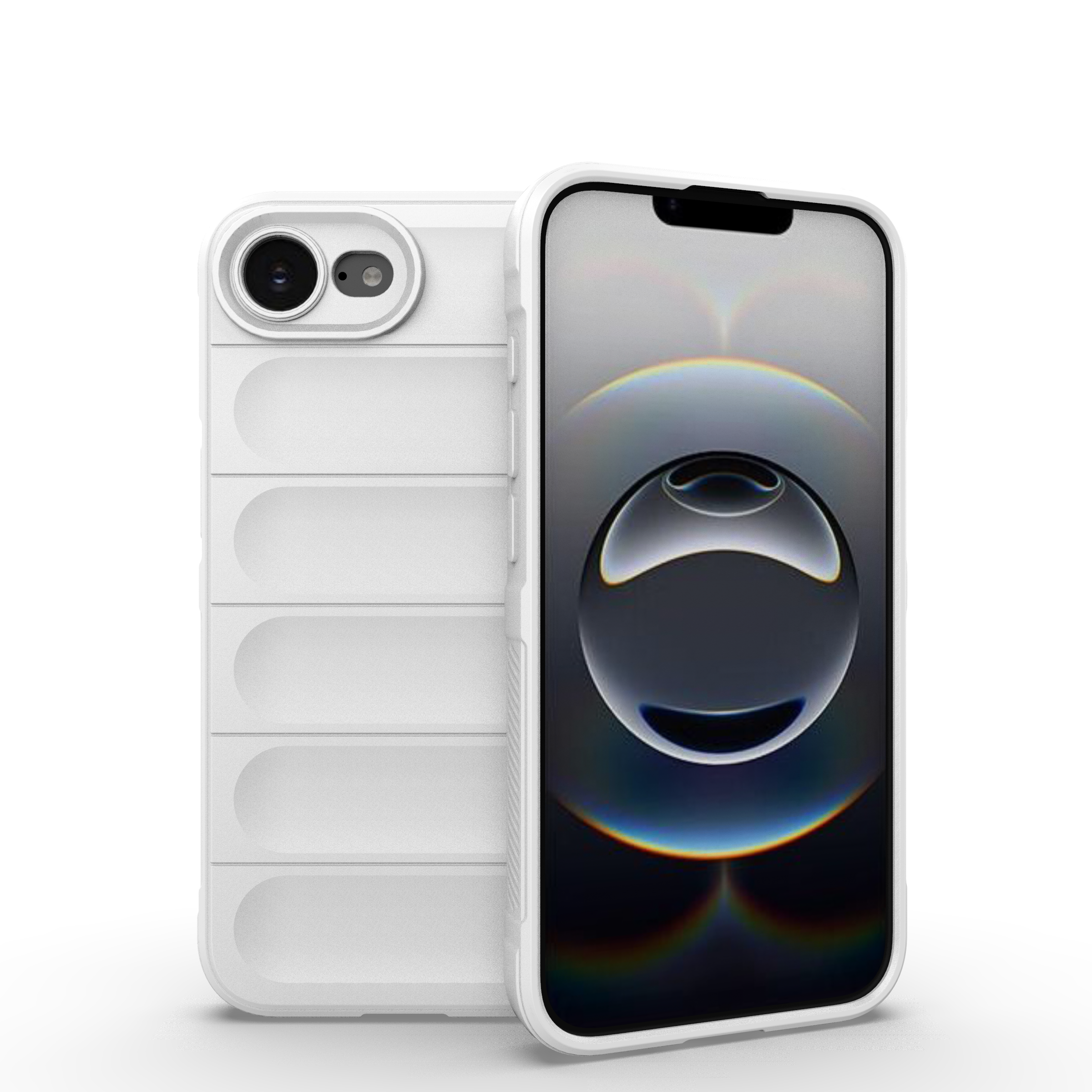 Funda para iPhone 16e Funda de teléfono de silicona suave a prueba de golpes Funda de teléfono para iPhone 16 e iPhone16e 2025 Funda protectora de lente: Azul cielo