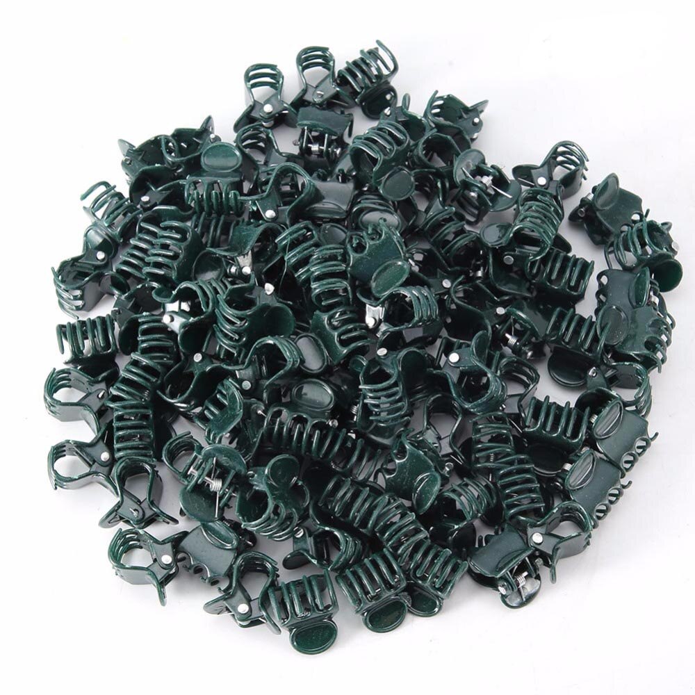 Pinzas de plástico para plantas y orquídeas, pinzas para plantar orquídeas, abrazadera de soporte para flores, tallos de soporte para vid, herramienta para cultivar jardines: Default Title