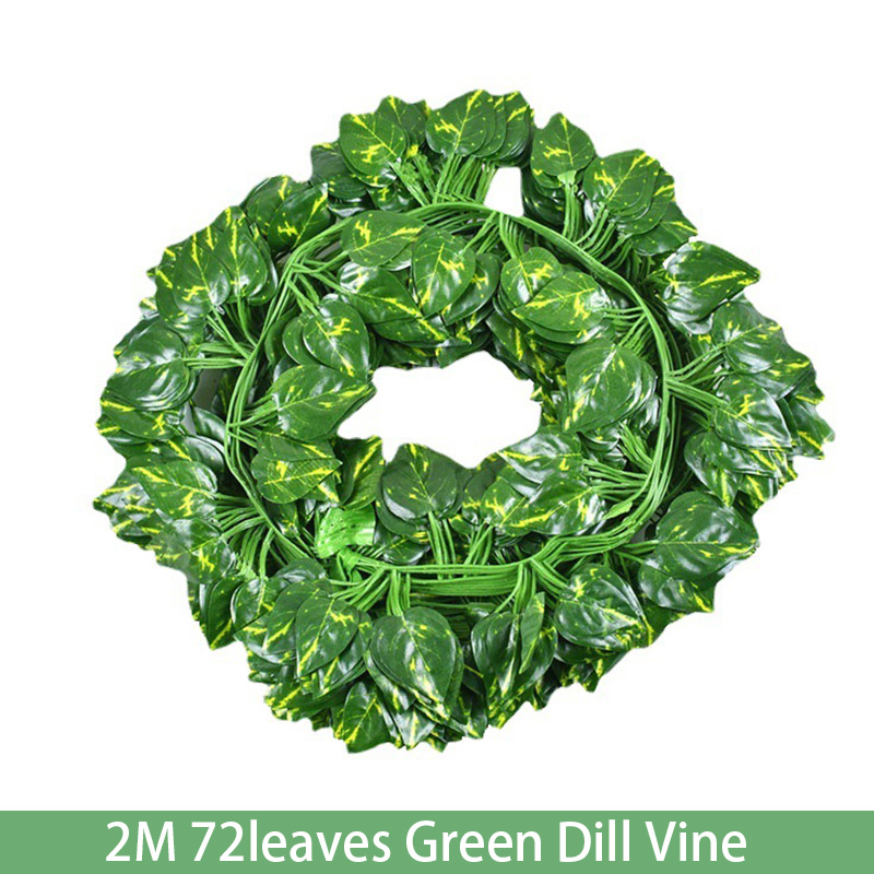 12 Uds. De plantas de hiedra artificiales de 2M, guirnalda de hojas, decoración colgante de pared, hojas de seda, enredadera de enredaderas para el hogar, jardín, decoración de boda: Morado