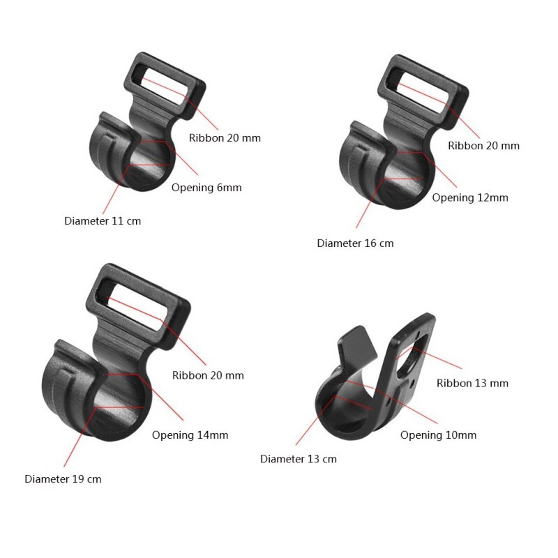 10pcs/Lot Tent Suspension Hooks Awning Pole Inner Hanger Clips C Shaped Clip Super Durable Tool Tent Accessories