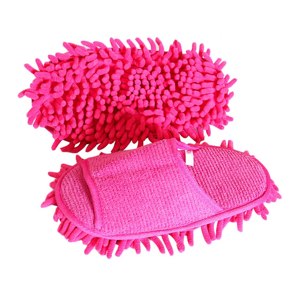 1 paar microvezel chenille pantoffels dames huispantoffels vloerreiniging dweil vloerstofreinigingsgereedschap schoenen keuken