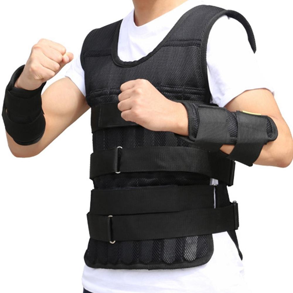 Adjustable 1-50kg Weighted Vest Ultra Thin Breathable Workout Exercise Carrier Vest Training Fitness Weight-bearing Equipment