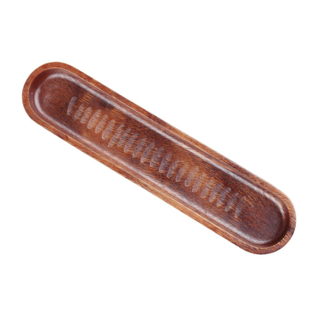 Træ japansk stil fad mad sushi serverer mini plade dessert lille bakke snack underkop til hjem hotel: Billede 1