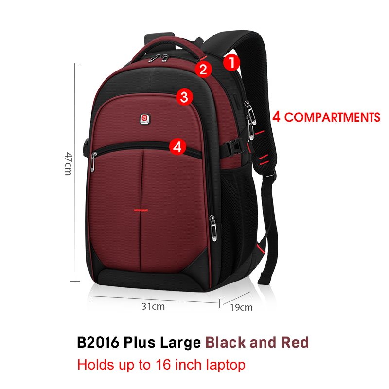 BALANG Laptop Backpack Men Women Bolsa Mochila for 14-17Inch Notebook Computer Rucksack School Bag Backpack for Teenagers