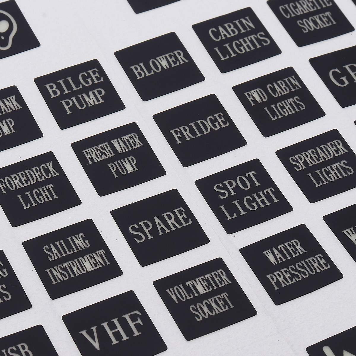 Rocker Switch Label Decal Circuit Panel Lichtgevende Sticker Voor Auto Marine Boot Truck Instrument Schakelaars Relais Decor Sticker