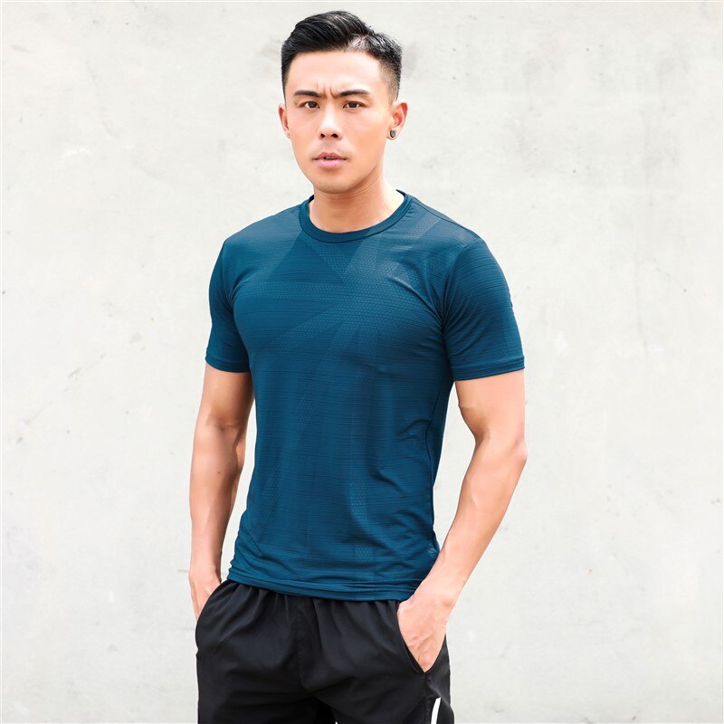 HOWE AO Sports Shirts Men Running T Shirt Training Exericise Breathable Gym Shirt Workout Fitness Sports top