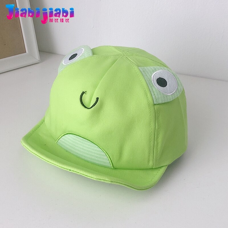 Enfants casquette préscolaire enfant en bas âge printemps été mince tissu garçon fille plat casquette de Baseball enfants dessin animé sport chapeau de soleil 1-6 vieux: Green