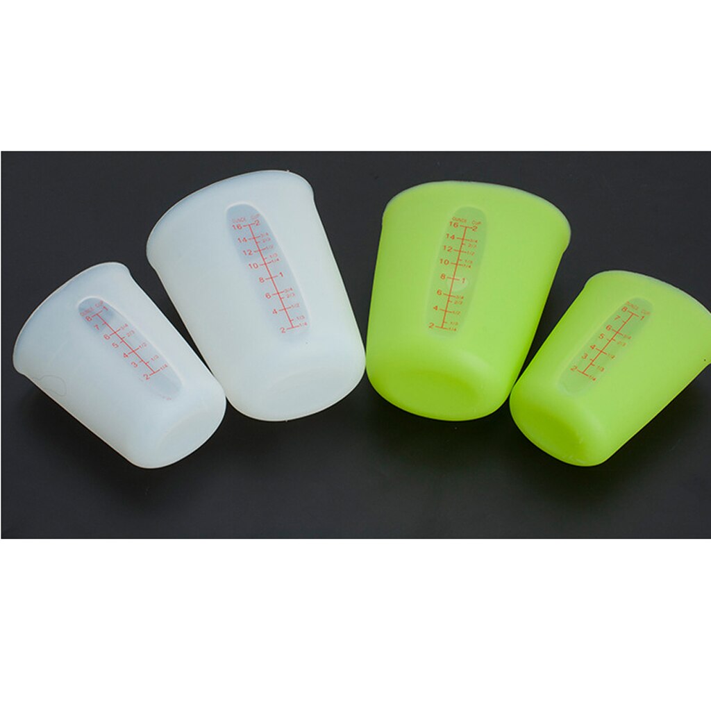 Silicone Lab Test Measurement Measuring Graduated Beaker Cup Mug 250ml/500ml