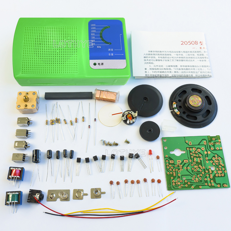 DIY-Elektronik-Bausatz, bin-Radio-Montagesatz, 7 Röhren, Unterricht, Ausbildung, Platine, Schweißen, Praxis, Lözehn, Montage ZX2050B