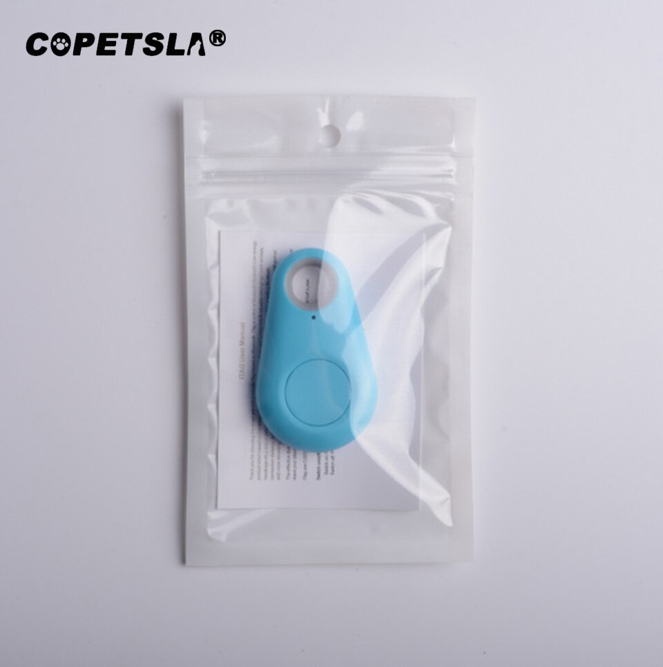 Copetsla 1 sztuk Pet inteligentny lokalizator Bluetooth pies GPS kamera lokalizator pies przenośny Alarm Tracker dla brelok etui wisiorek: Blue A with battery