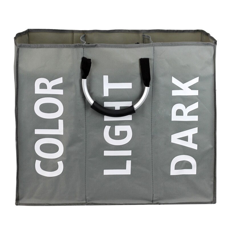 Cesta de ropa sucia para baño, almacenamiento de sujetador resistente al agua, cesto para la ropa sucia, plegable, bañera básica, 2 uds.: Gray 3
