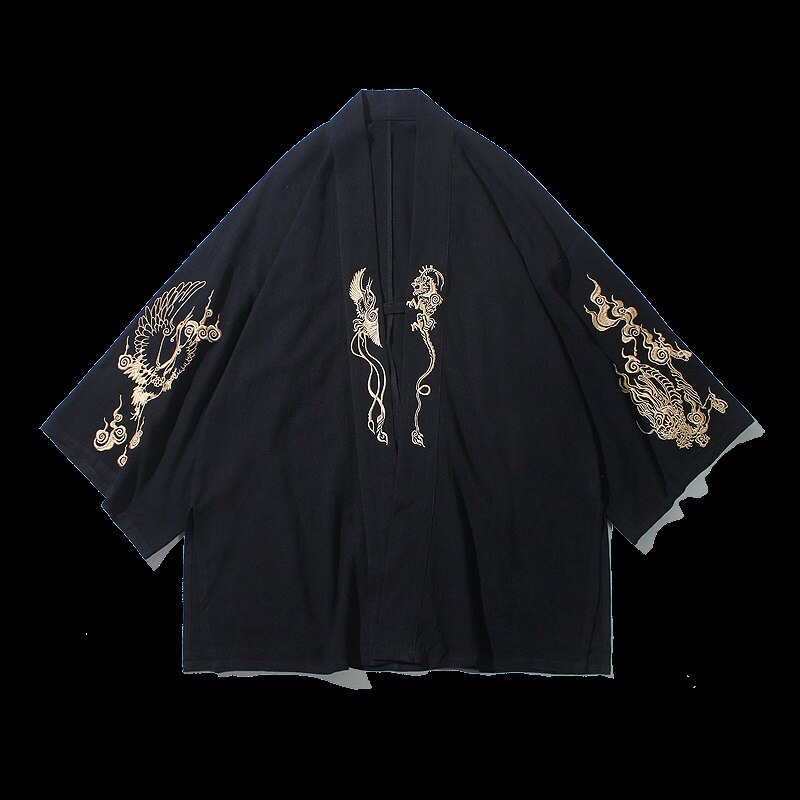 Japanese Dragon Kimono Traditional Japanese Kimonos Cardigan Kimono Men Yukata Men Japanese Male Kimono Streetwear Haori 10792