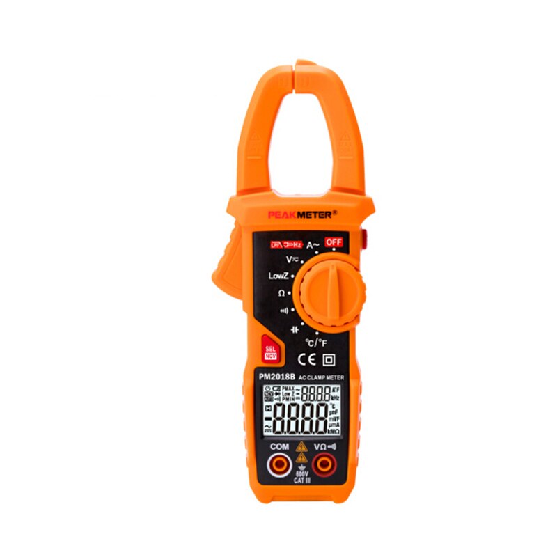 AC Clamp Meter 2000 Counts LCD Digital Multimeter AC/DC Voltage AC Current Resistance Continuity Measurement Tester PM2018A: PM2018B