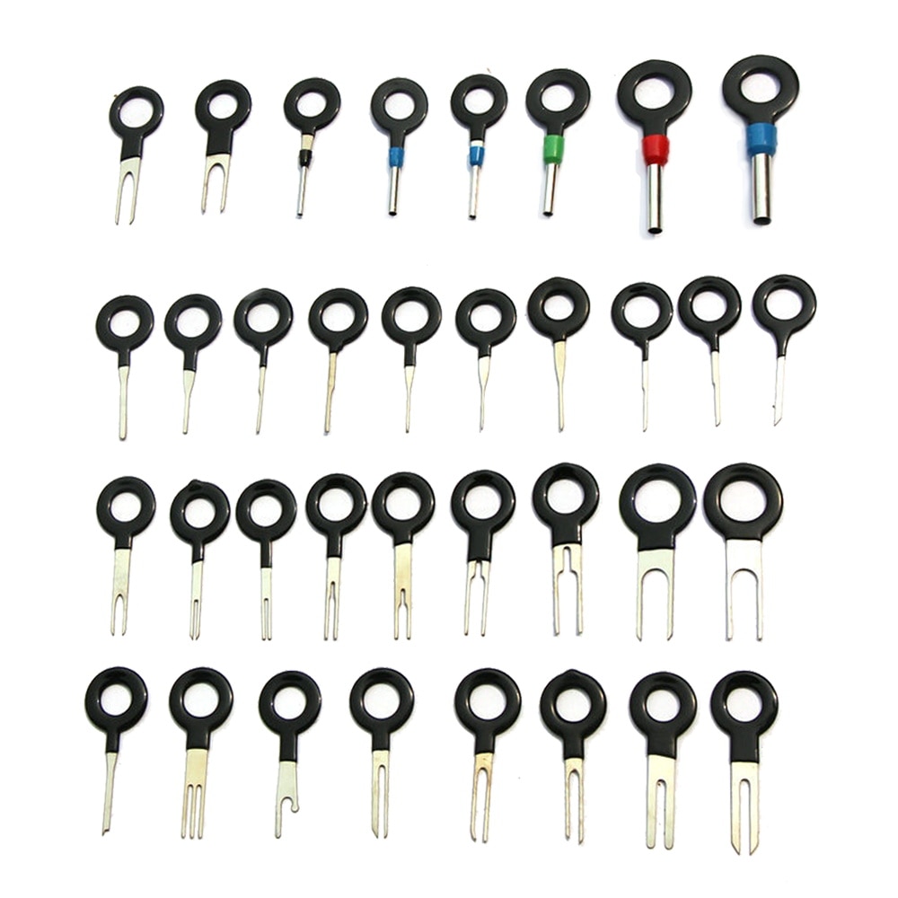 Kit de extracción de terminales de coche, herramientas de reparación de terminales eléctricos, Conector de crimpado de cableado, Extractor de Pin, 11/18/36 Uds.