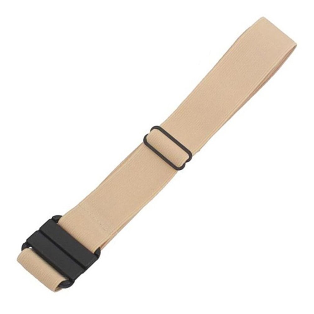 115cm Adjustable Stretch Waist Belt Flat Buckle Non-Slip Simple Elastic Belts Band For Women And Men Pants Clothes Waistband: 04