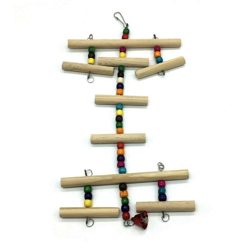Houten Speelgoed Papegaai Speelgoed Slang Speelgoed Opknoping String Opknoping String/Kleur Kralen Ronde Houten String Creatieve Vogel Speelgoed