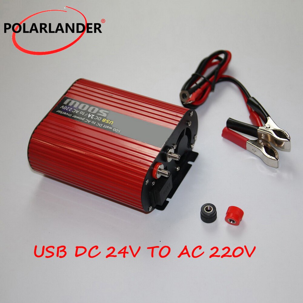 50Hz 500W Car Inverter 12v 24v 110v 220v Auto Inverter Cigarette Lighter Plug Power Converter Inverter Polarlander
