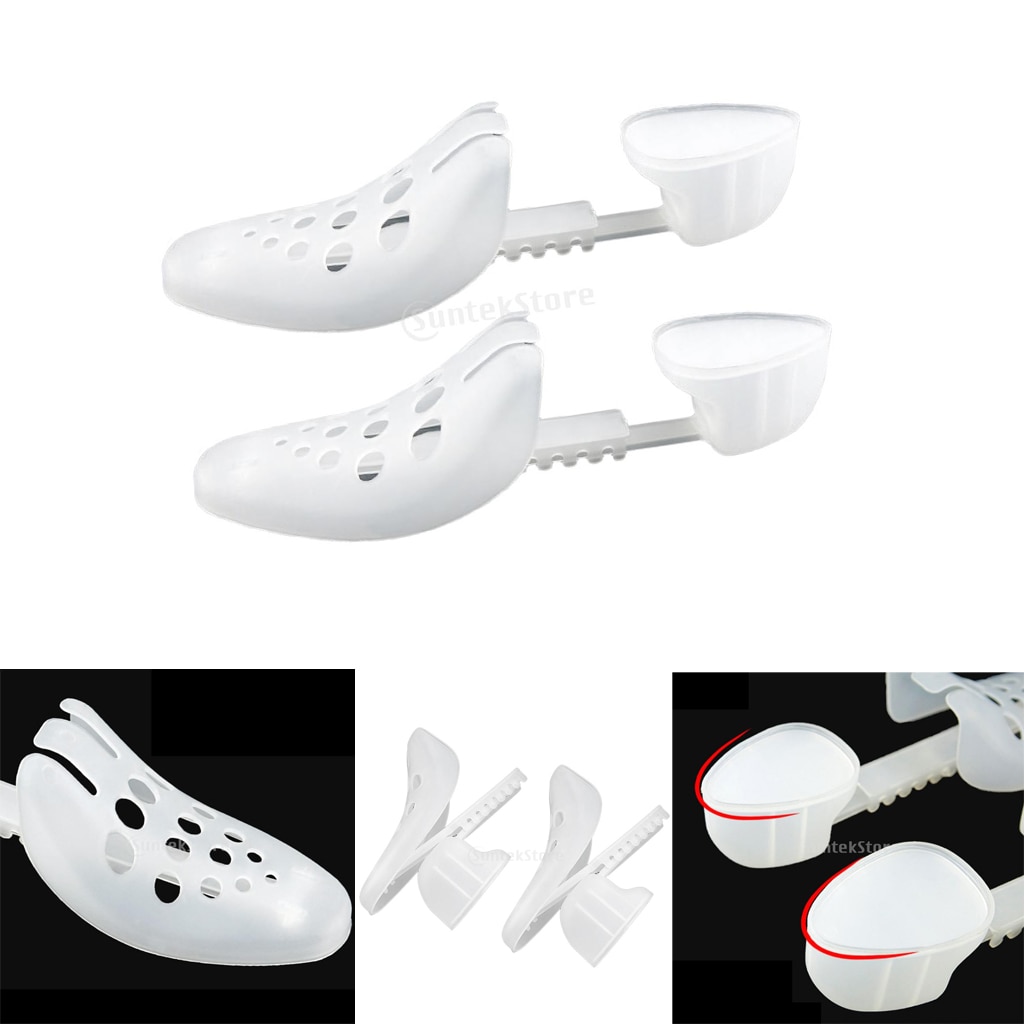 2 Pcs Plastic Mini Shoe Tree Adjustable Stretcher Widener Expanders Stretch Length Width Height Shoe Expander Support