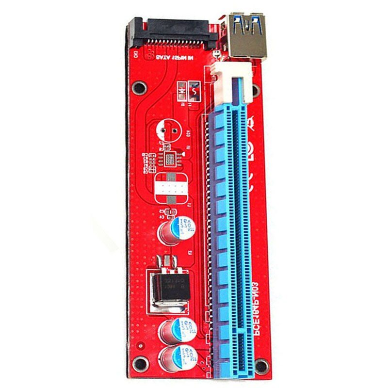 USB3.0 Pci-E Pci Express 1X Om 16X Riser Card Adapter, mijnbouw Dedicated Grafische Kaart Verlengkabel Met Sata Power Slot Conne