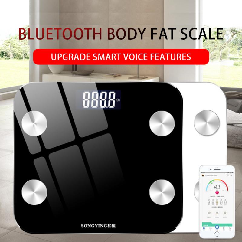 Flere apps husstand intelligent kropsfedt skala sundhed skala bluetooth fedt skala vægte elektroniske vægte badeværelse