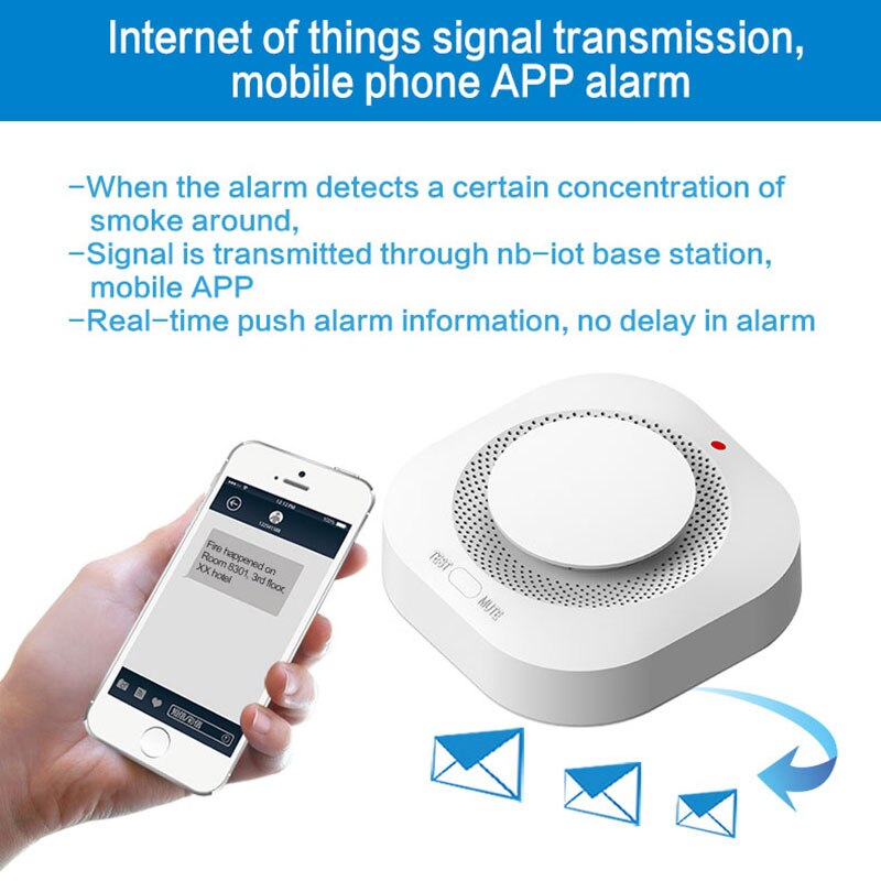 433MHz Wireless Smoke Detector Sensor Alarm Smoke Fire Sensitive Detector Home Security Alarm Fire Equipment Smokehouse