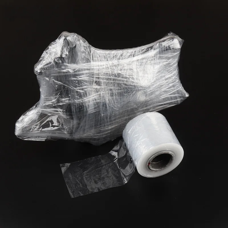 Film d'emballage transparent pour scelleuse en plastique industrielle, enroulement à main durable, rond commandé, 1 rouleau, 3 cm, 5 cm, 8 cm, 10cm, 150m