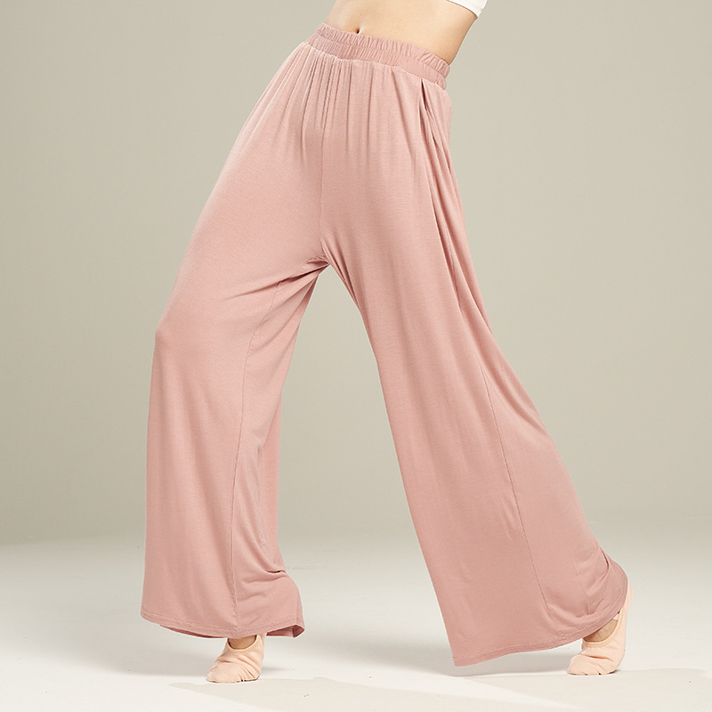 12 farben modal modern tanzen Hosen Für Frauen verlieren Breite Bein Elastische Ballett Ausbildung Hosen Hohe Taille Klassischen Tanz Damen