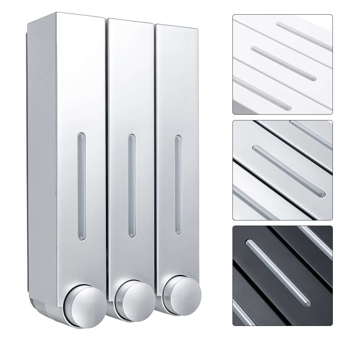 Single/Double 350ml Liquid Soap Dispenser Hand Touch Wall Mounted Liquid Soap Container Shower Bottle For Kitchen Bathroom Hotel