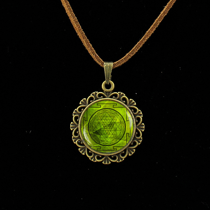 Retro Om Lederen Ketting Mandala Bloem Hanger India Choker Verklaring Kettingen Chakra Zen Yoga Vriendschap Sieraden L 214