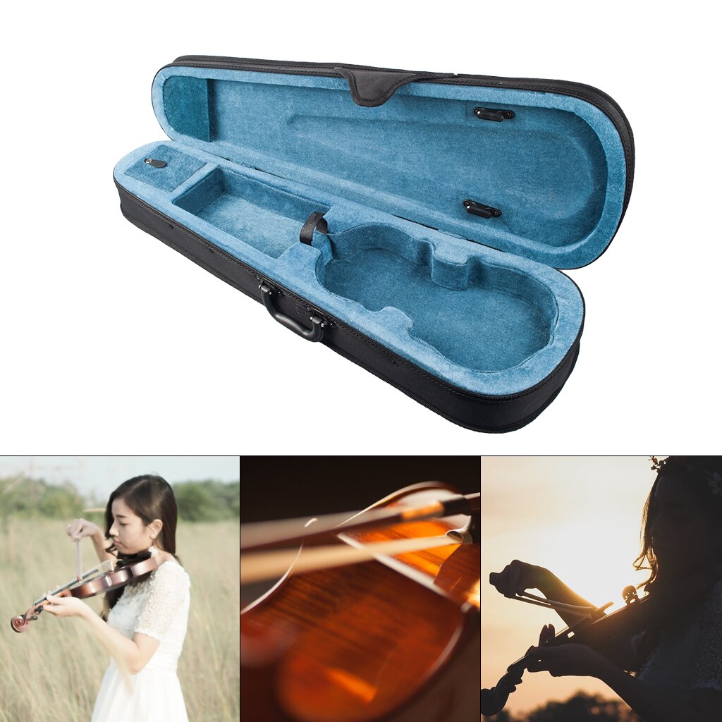 Funda de lona dura para violín, accesorio de suspensión Triangular ligera, 1/8, 1/4, 1/2, 3/4, 4/4