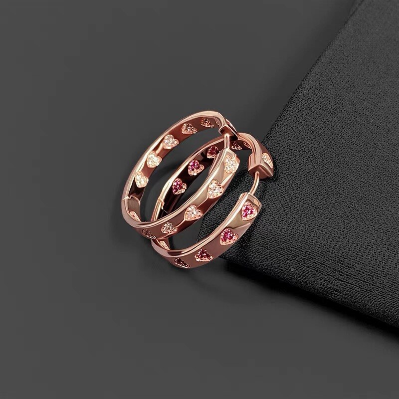 Novo fevereiro 2022 amor anel de jóias, presente do dia dos namorados, jóias femininas marroquinas: Earrings2-Medium