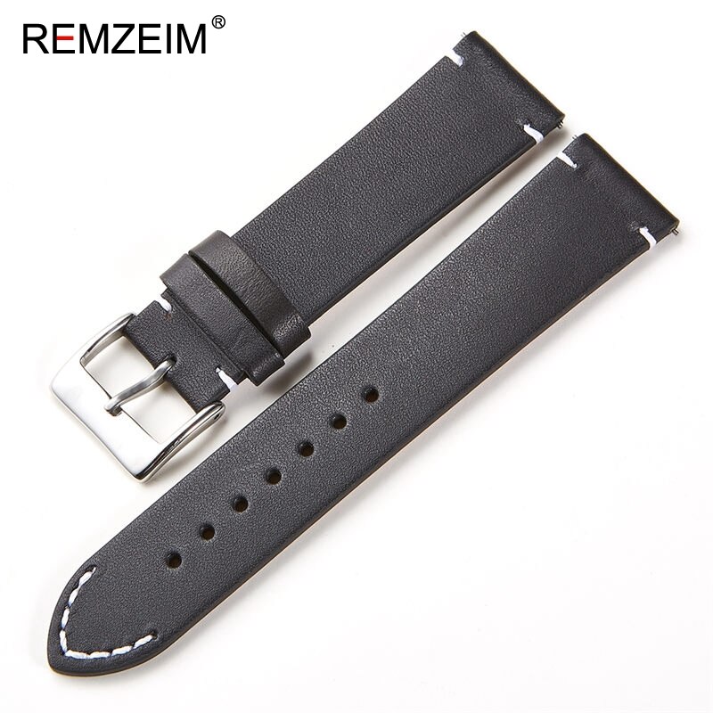 18 20 22 24mm urrem i kalveskind til amazfit huawei gt galaxy ur 42 46mm gear  s3 urrem quick release