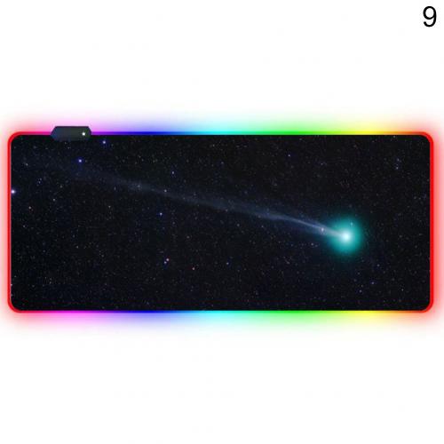 Luminous RGB LED Lights Desktop Gaming Mouse Pad Cushion Computer Accessory: 40cm x 90cm 9