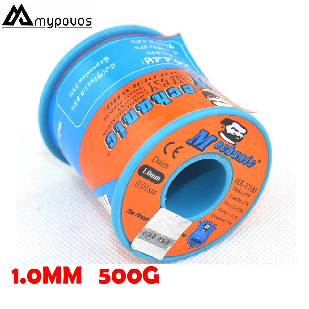 Rollo mecánico de colofonia de estaño para soldadura carrete de alambre de soldadura de bajo punto de fusión, rollo de colofonia de estaño/plomo, 0,6/0,8/1,0mm, 1,2G-63/37G