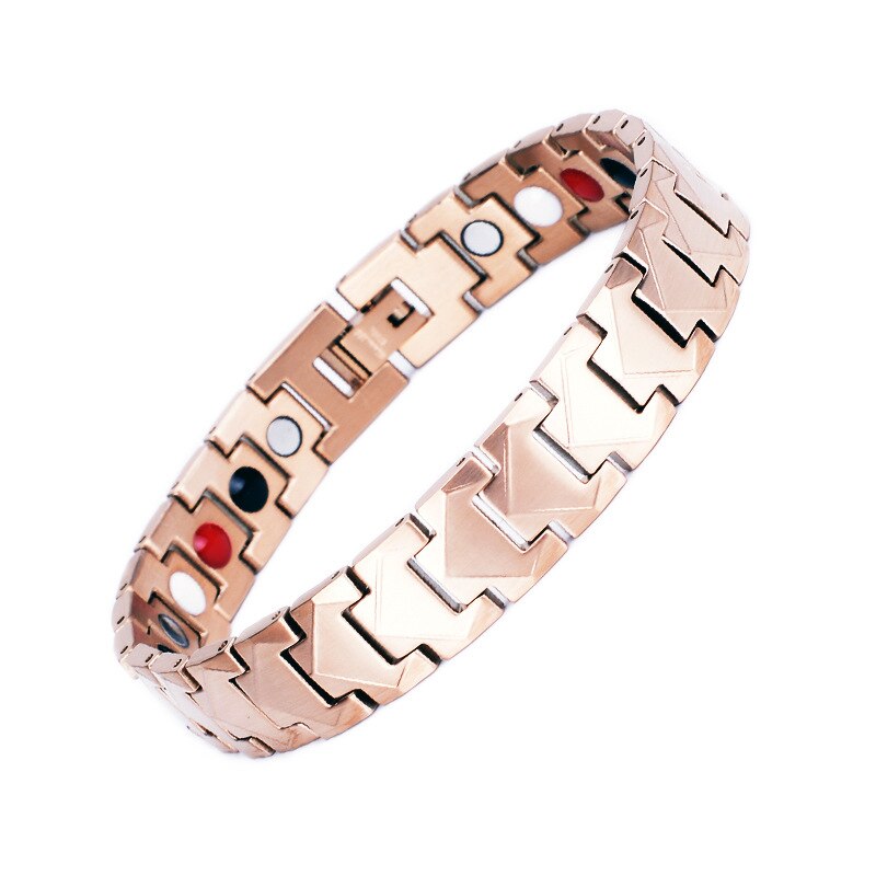 Men's Magnetic Bracelet European American Styele Magnetic Germanium Bracelet Stainless Steel Wristband Health Care Jewelry