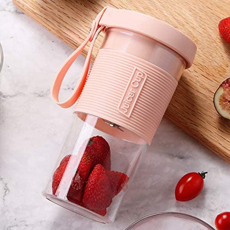 Mini Portable Blender,Smoothie Shake Maker with Three Blades, Multi-Function Handheld Juicer Cup,320ML